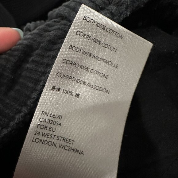 BDG Urban Outfitters Mum High-Rise Black Corduroy Pants Size‎ 27 100% Cotton - Picture 7 of 8